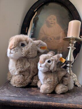 Steiff Vintage Dormy Rabbit and Hopper